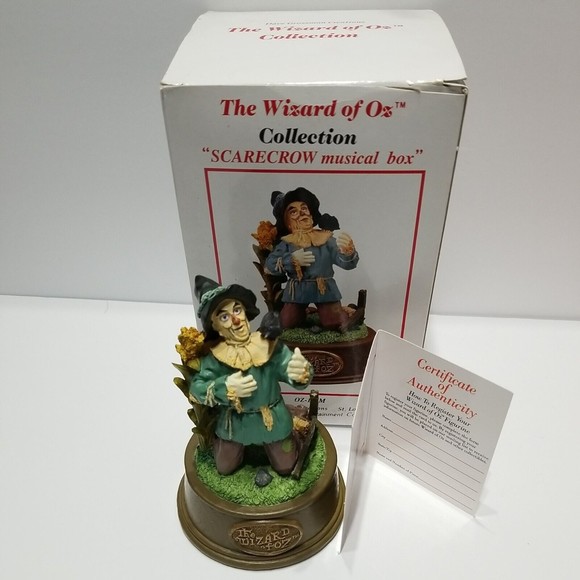 Dave Grossman WIZARD OF OZ COLLECTION Scarecrow 1ST EDITION Music Box #628/10000 - Picture 1 of 14